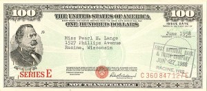 100 Dollar Savings Bond